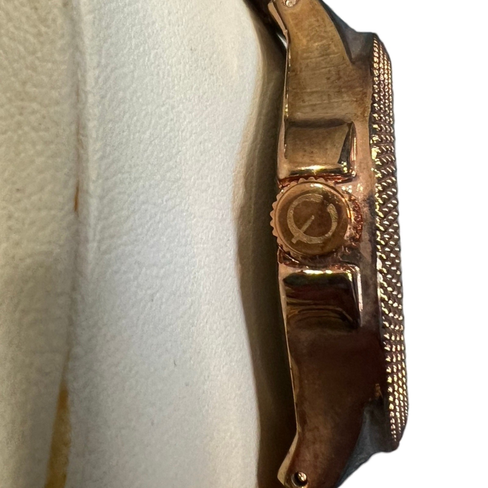 Elgin Studio Rose Gold Fold Over Clasp Analog Swarovski Crystal Watch NEW in Box