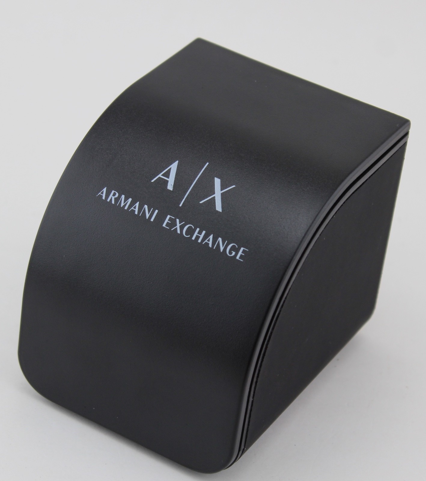 NEW AUTHENTIC ARMANI EXCHANGE HAMPTON BLACK LEATHER MEN’S AX2411 WATCH