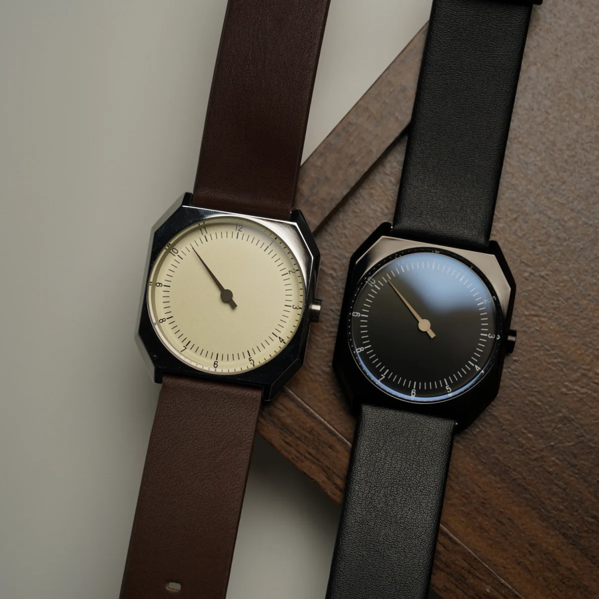 SKU Retro One Pointer Watch for Men – Vintage Style Square Quartz Watch