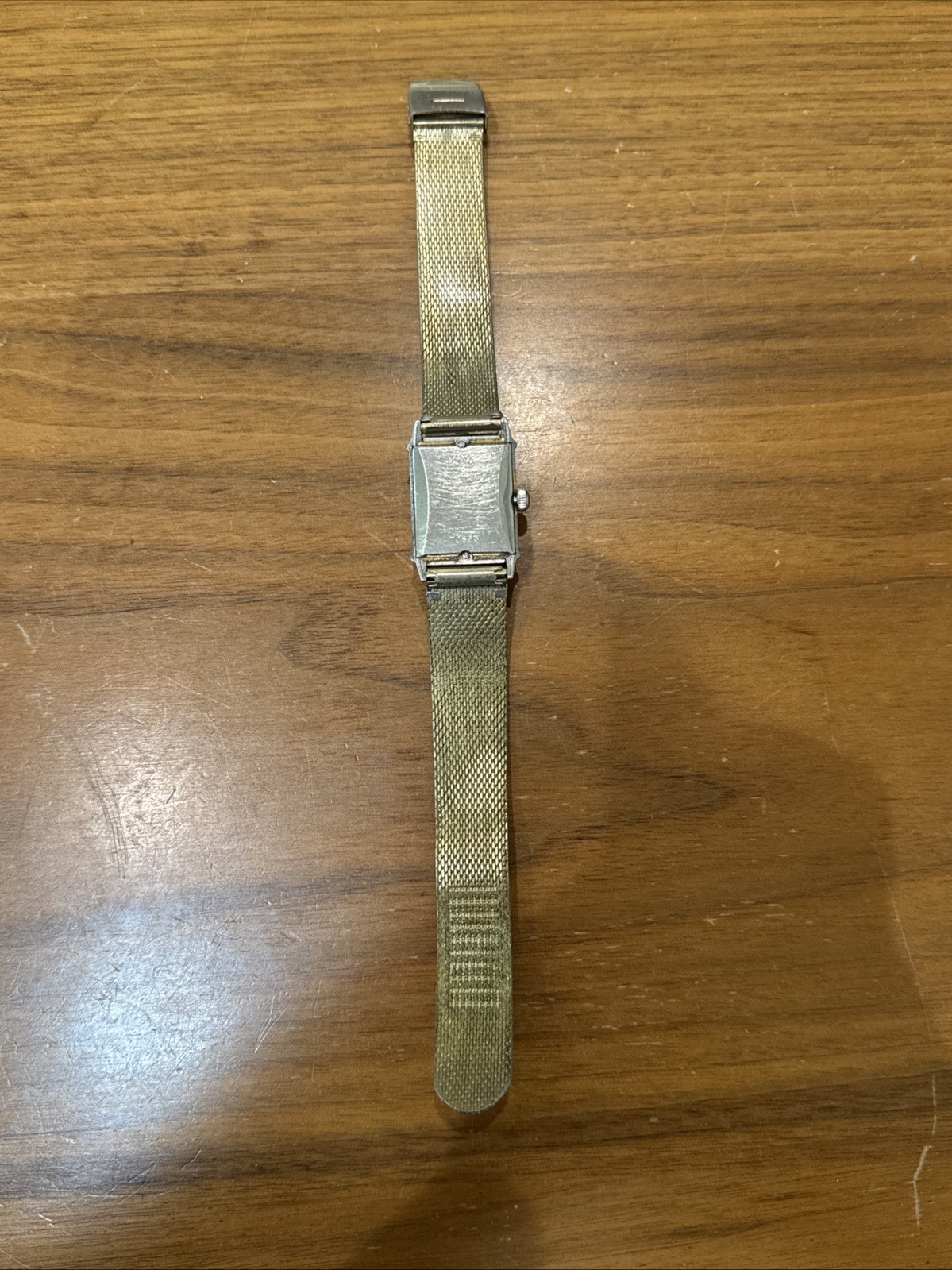 Vintage Nova Art Deco Rectangular Gold Toned Manual Swiss Watch 1940-1950’s
