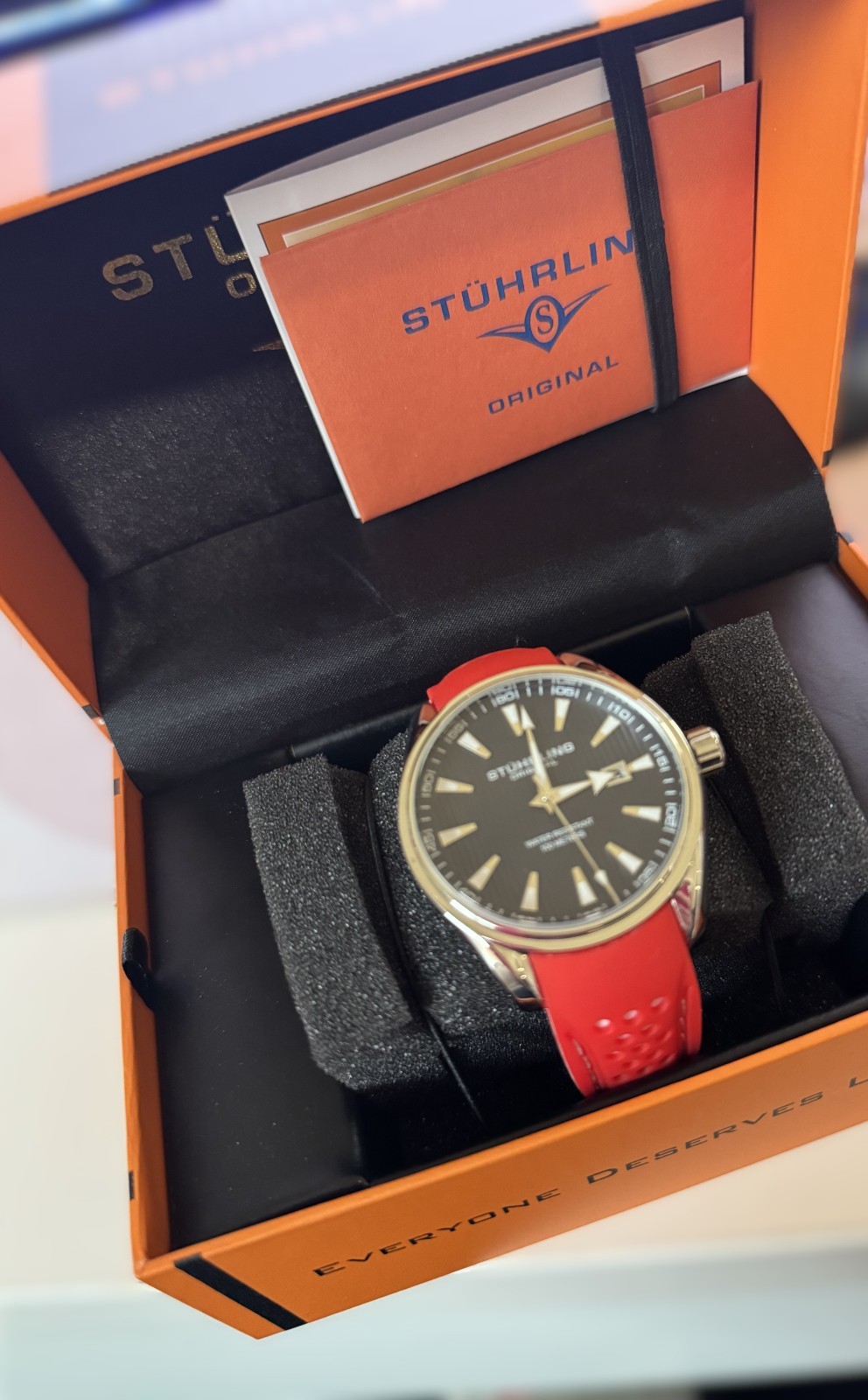 STUHRLING MENS WATCH QUARTZ LUMINOUS ARROW HANDS