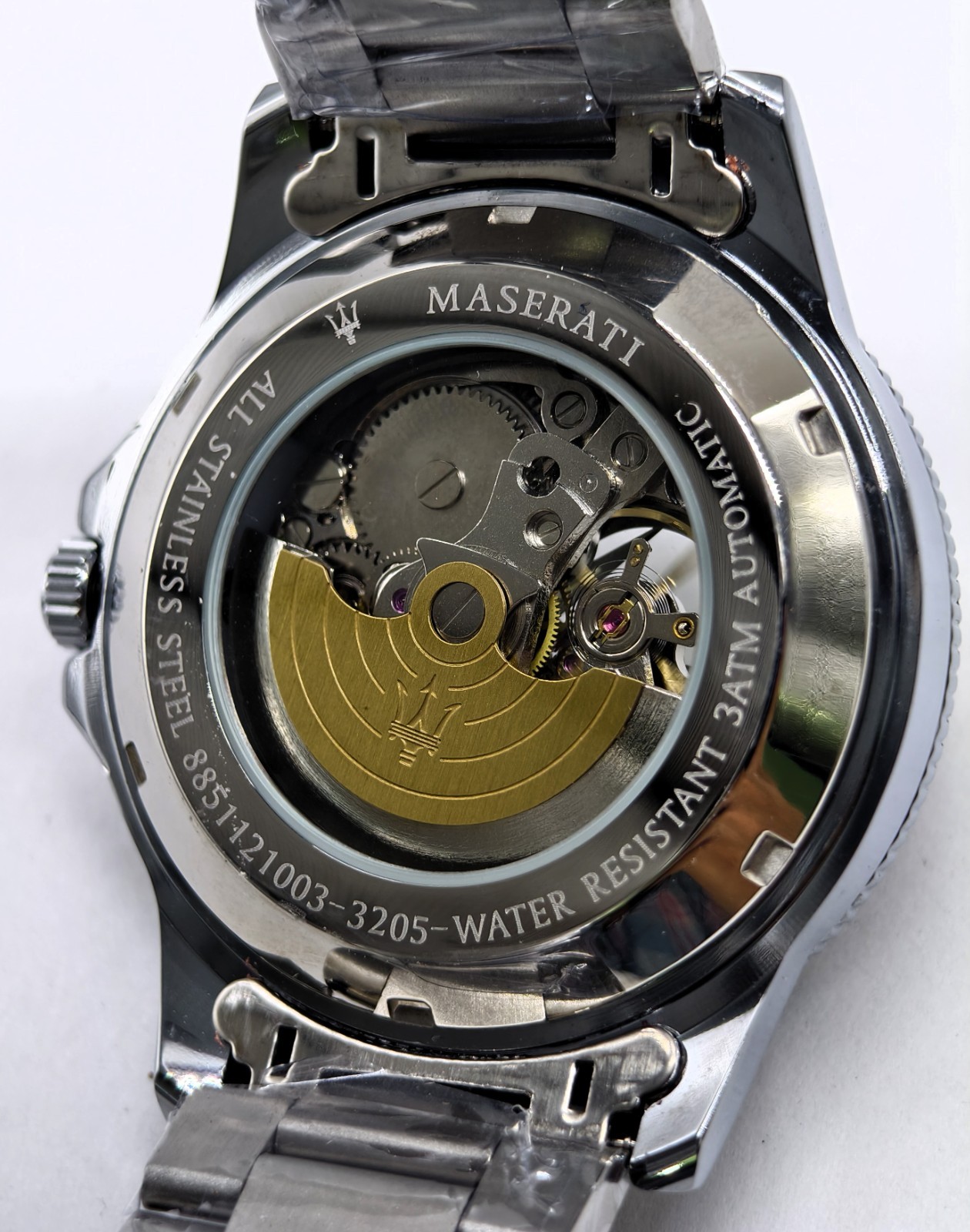 Excellent Maserati Automatic Green Dial Fix Bezel Analog Men’s Wrist Watch