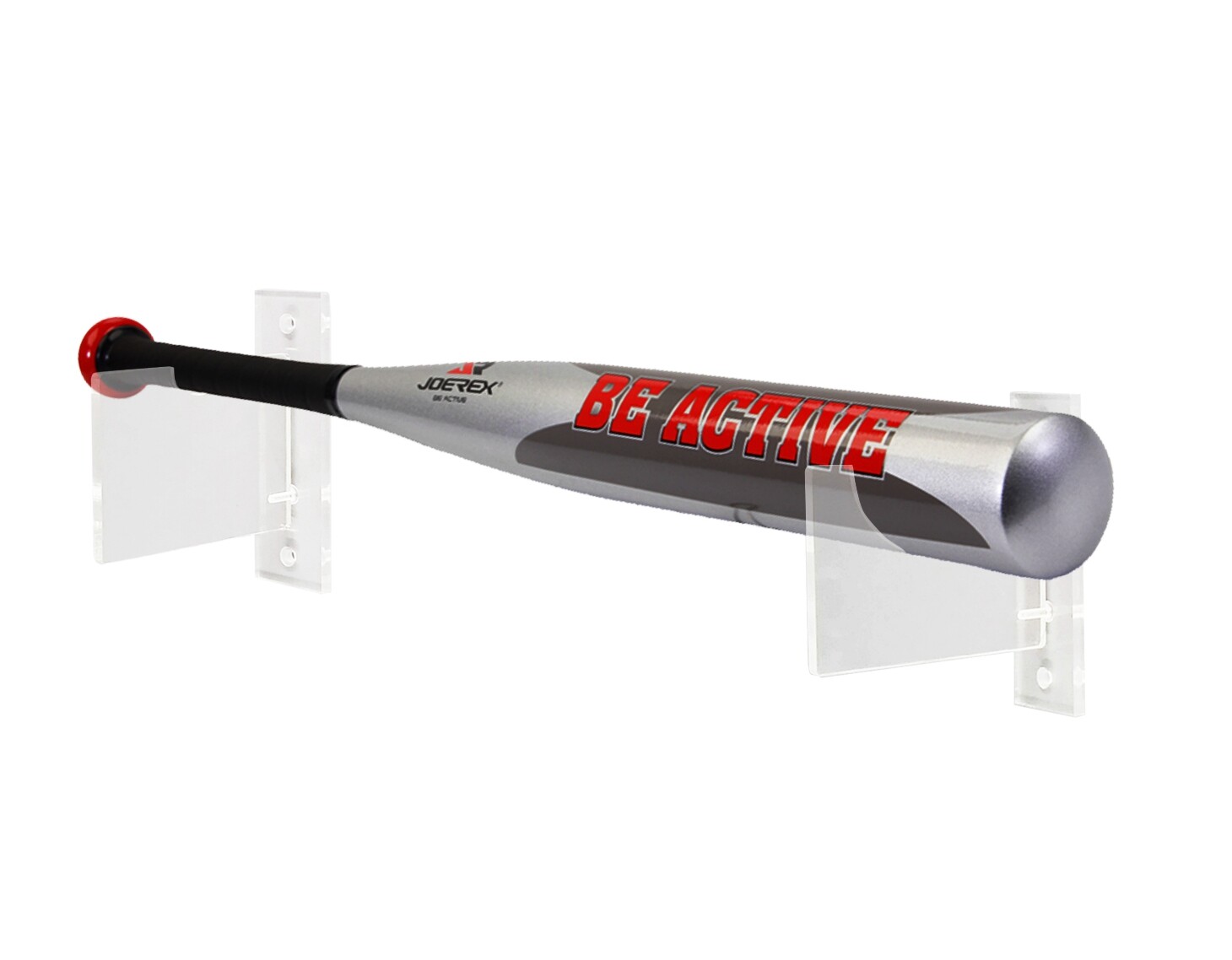 Baseball Bat Display Baseball Horizontal Wall Mount Bracket Clear Baseball Riser