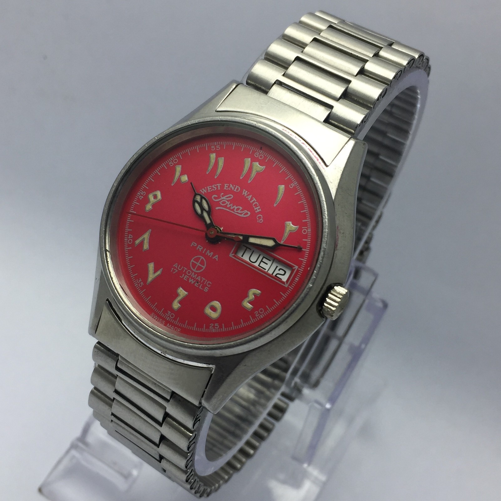 West End Watch Sowar Prima Automatic K.5969 Arabic Numerals Vintage Men’s Watch