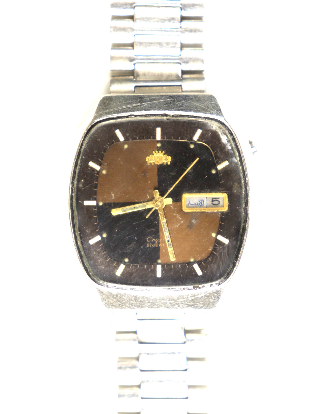 Orient Crystal Automatic G469792-4C CA Vintage Men Watch TV Case Mint Condition