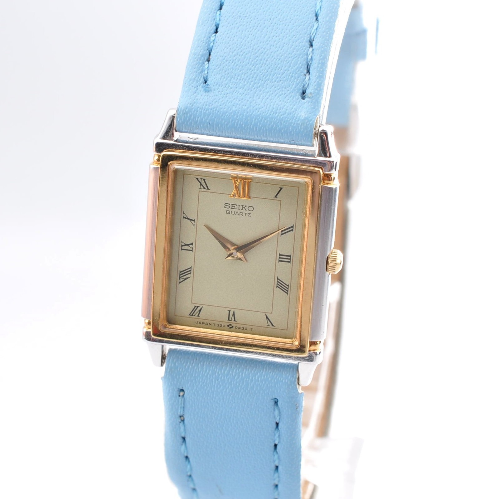 SEIKO 7320-5680 Quartz Analog Watch Gold Women Watch w-11057