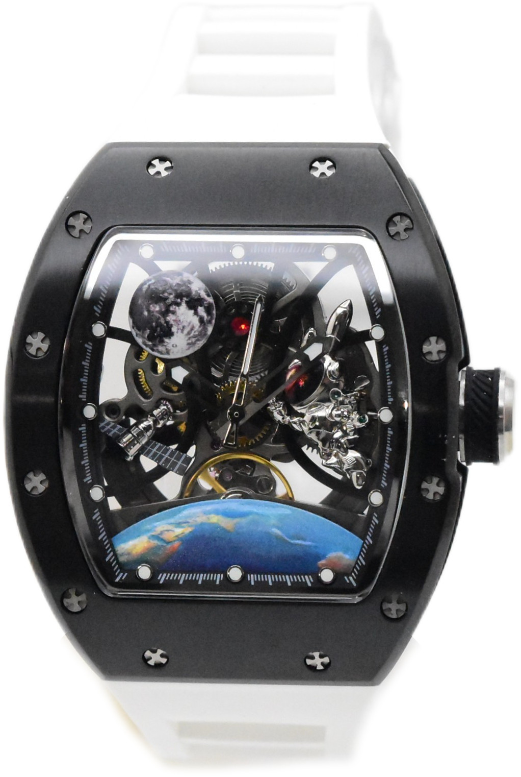 Invicta S1 Rally Interstellar Automatic Men’s Skeleton Dial Watch White 49010