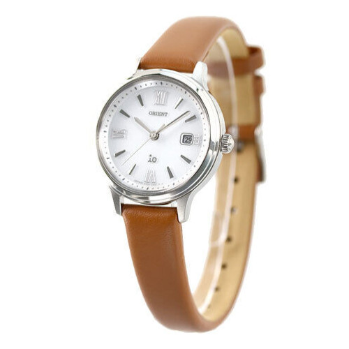 ORIENT iO Natural & Plain RN-WG0413S Solar Watch Brown Leather Band 27.6mm