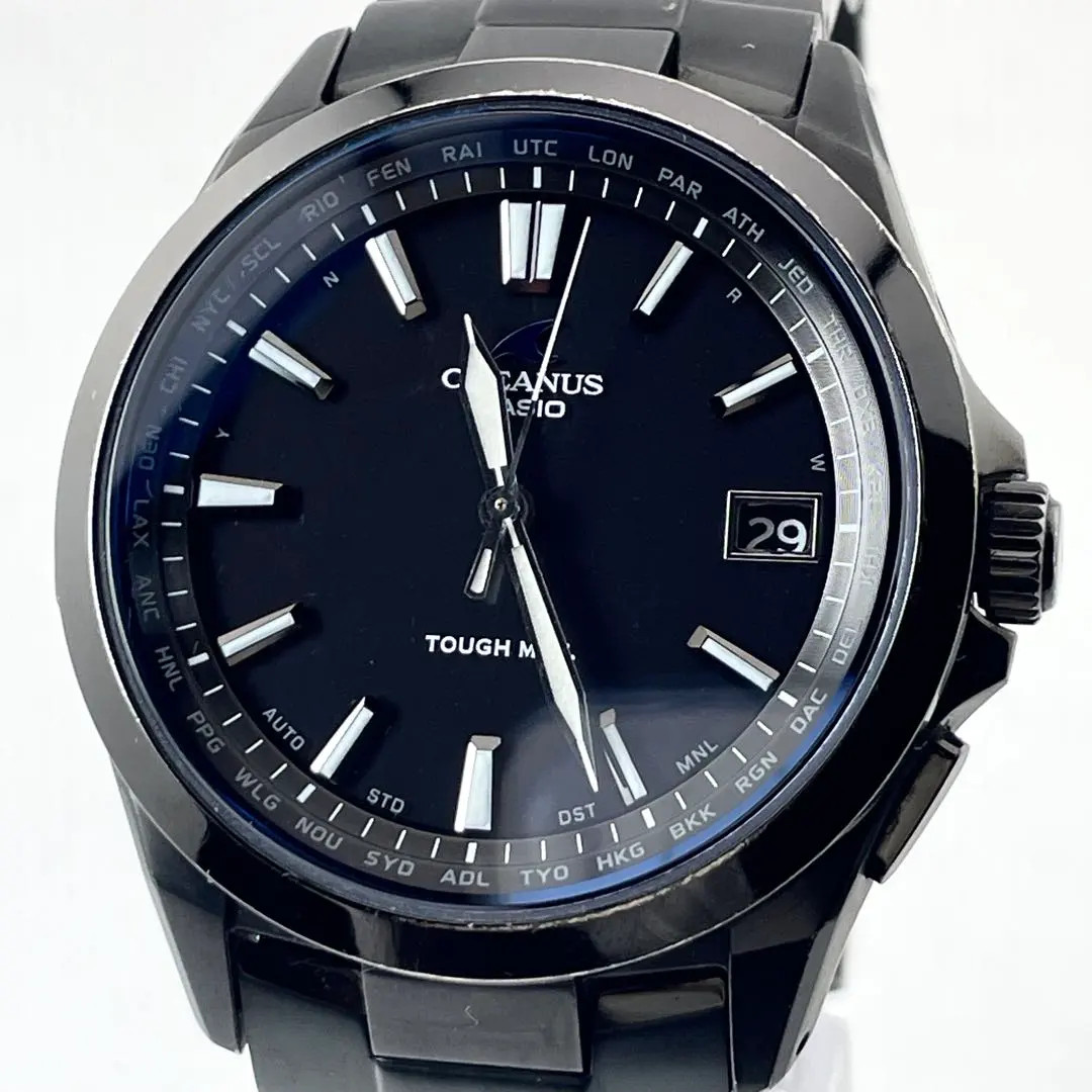 CASIO OCEANUS OCW-S100B-1AJF Men’s Black Titanium Quartz Wristwatch japan JP