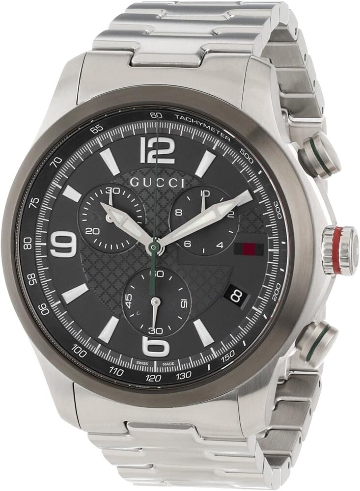 Gucci G-Timeless Men’s Grey Dial Chronograph Watch – YA126238 ($1190 MSRP)