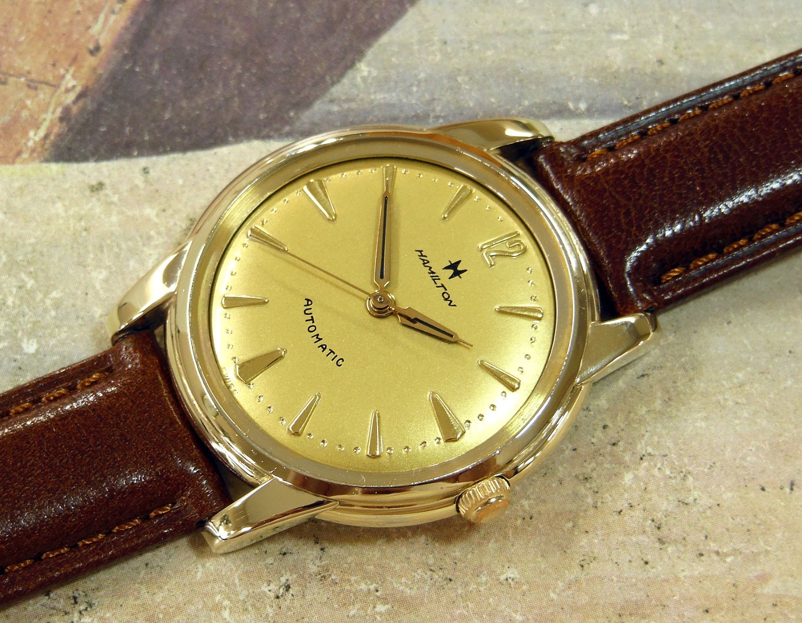 1950’s Vintage HAMILTON Automatic, Stunning CHAMPAGNE Dial, Serviced / Warranty