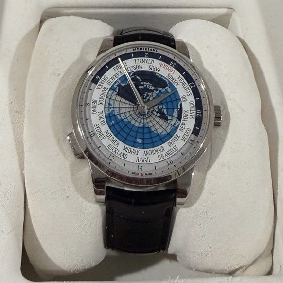 Montblanc Heritage Spirit Orbis Terrarum World Time Auto 41mm w/ Box