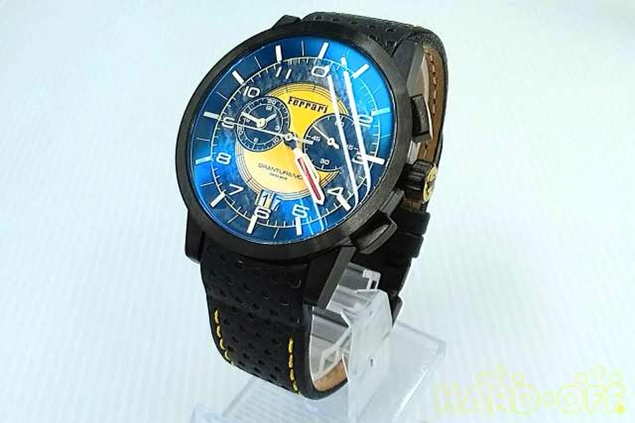 Ferrari Fe11-Pbcp Quartz Watch Used with Scratched Case Back