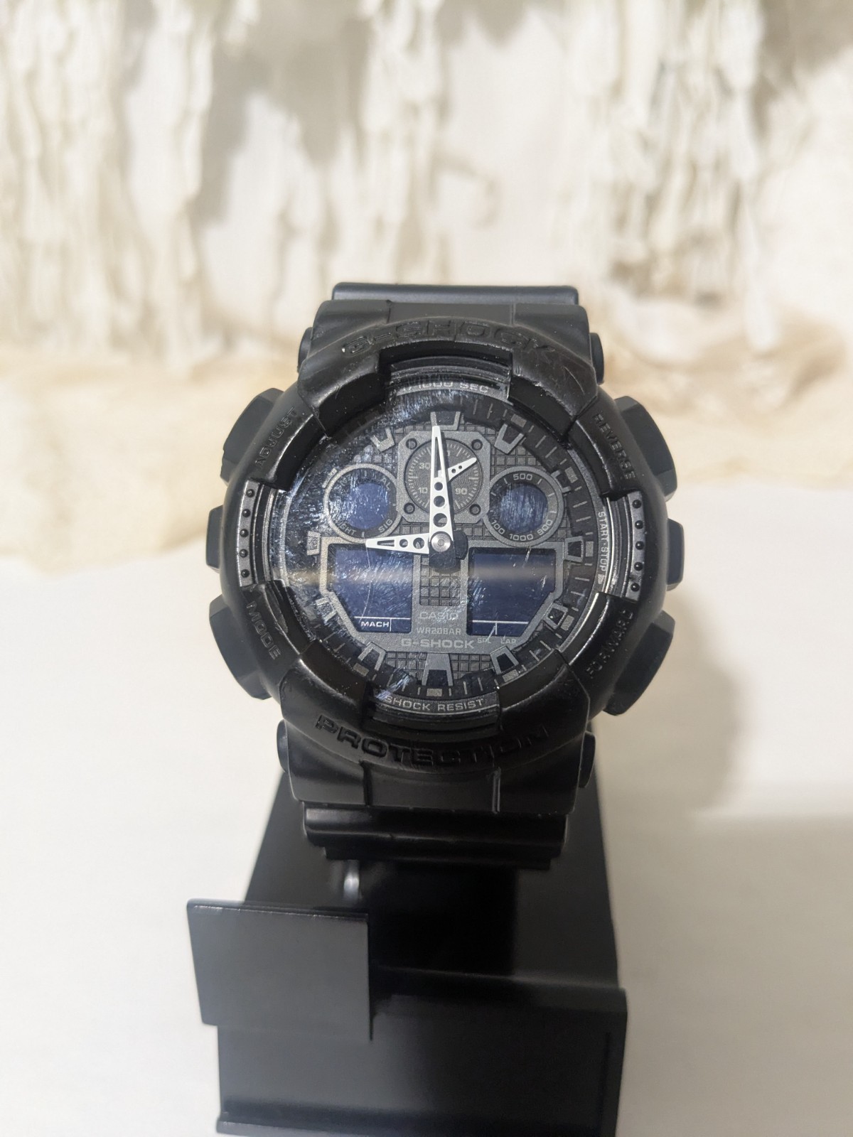 Casio G Shock Analog Digital GA100-1A1 GA100 GA-100 BIG Dial All Black