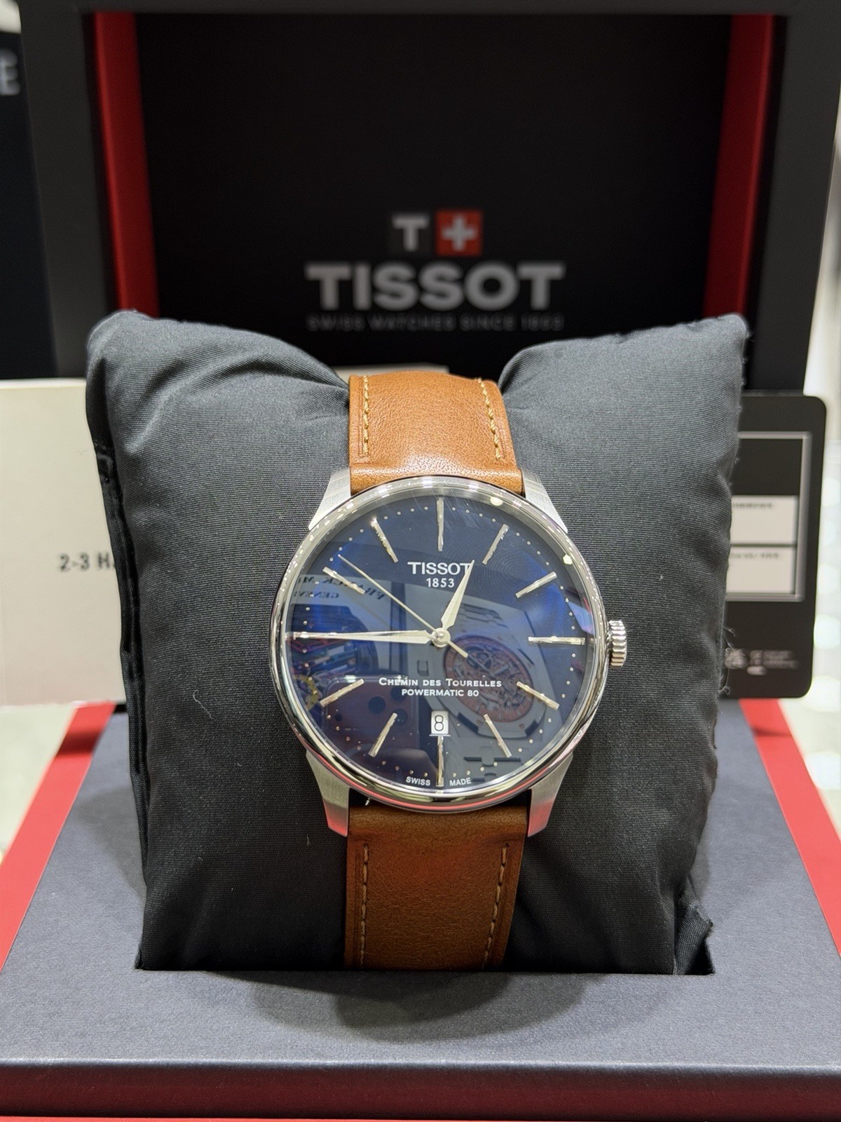 New Tissot Chemin Des Tourelles 42MM Men’s Watch On Leather T139.407.16.041.00