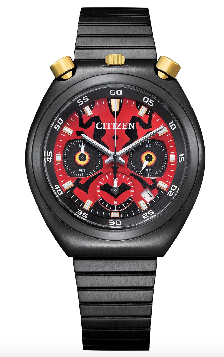Citizen Men’s Tsuno Darth Maul Red Dial Chrono Black Steel AN3668-55W Watch