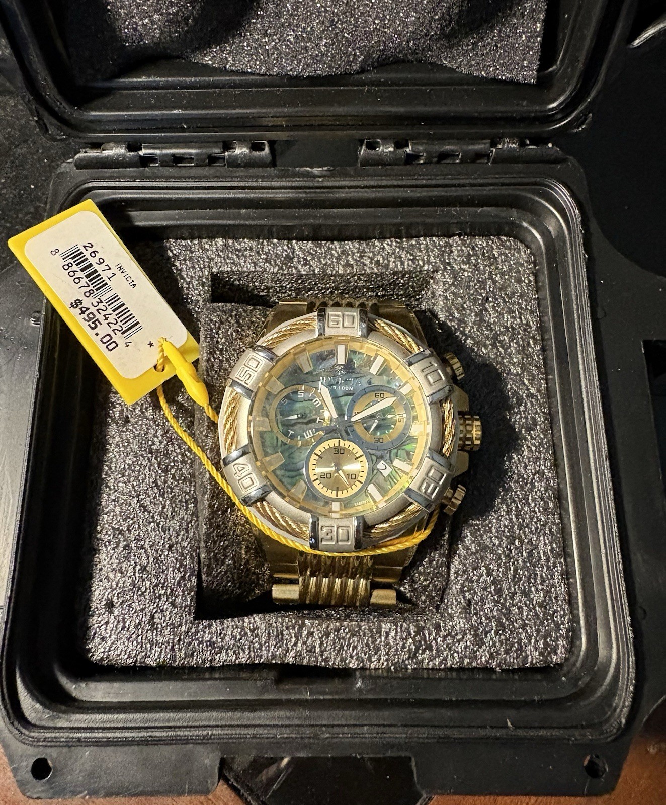 Invicta Swiss Movement all stainless steel 100m water resistant model no. 26542