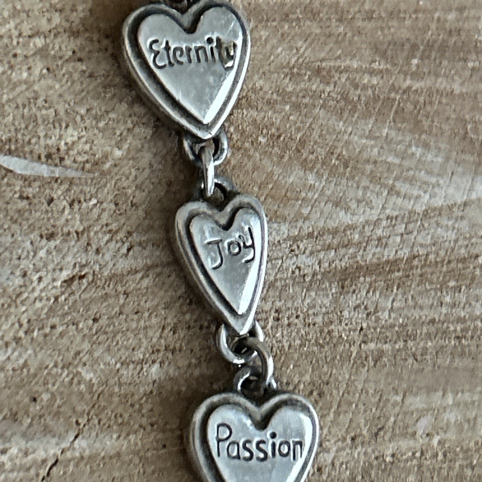 Brighton Piccadilly Watch Silver Plated Heart Links Oval Face Toggle Clasp 7-8″