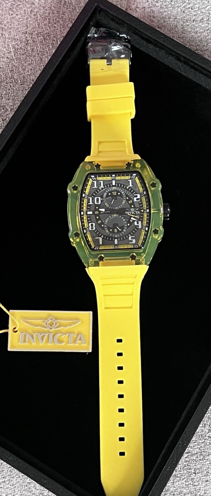 48721 – Invicta Racing Cyclone Yellow Men’s Watch 48.5mm