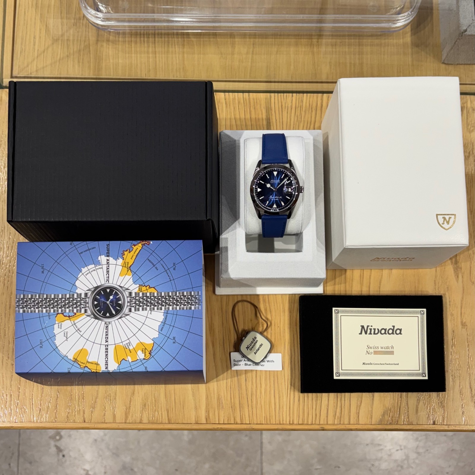 2026 Nivada Grenchen Super Antarctic Date 38mm 32076A49 – Blue Dial