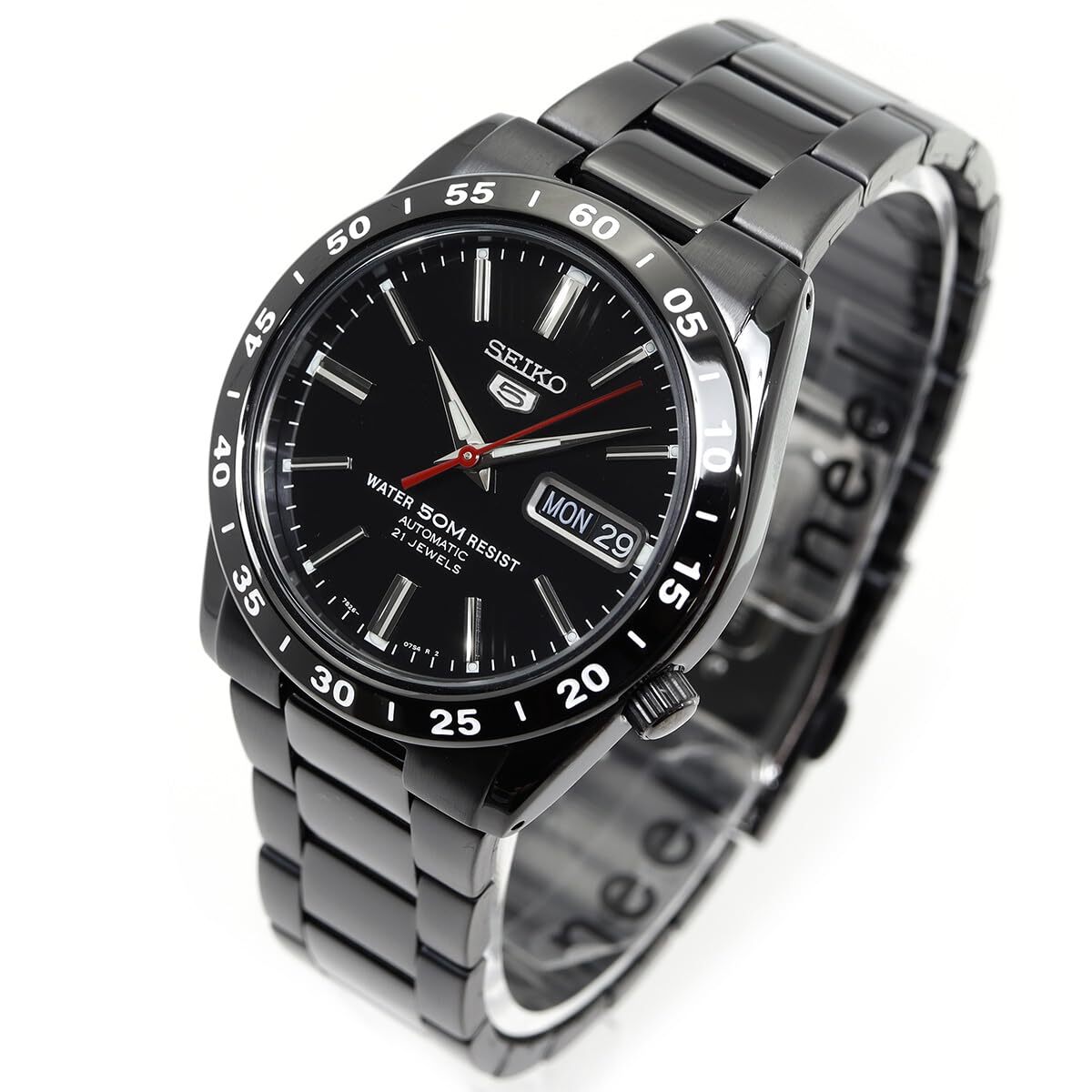 SEIKO SNKE03K1 Self-winding Men Wristwatch Overseas Model 12mm Black