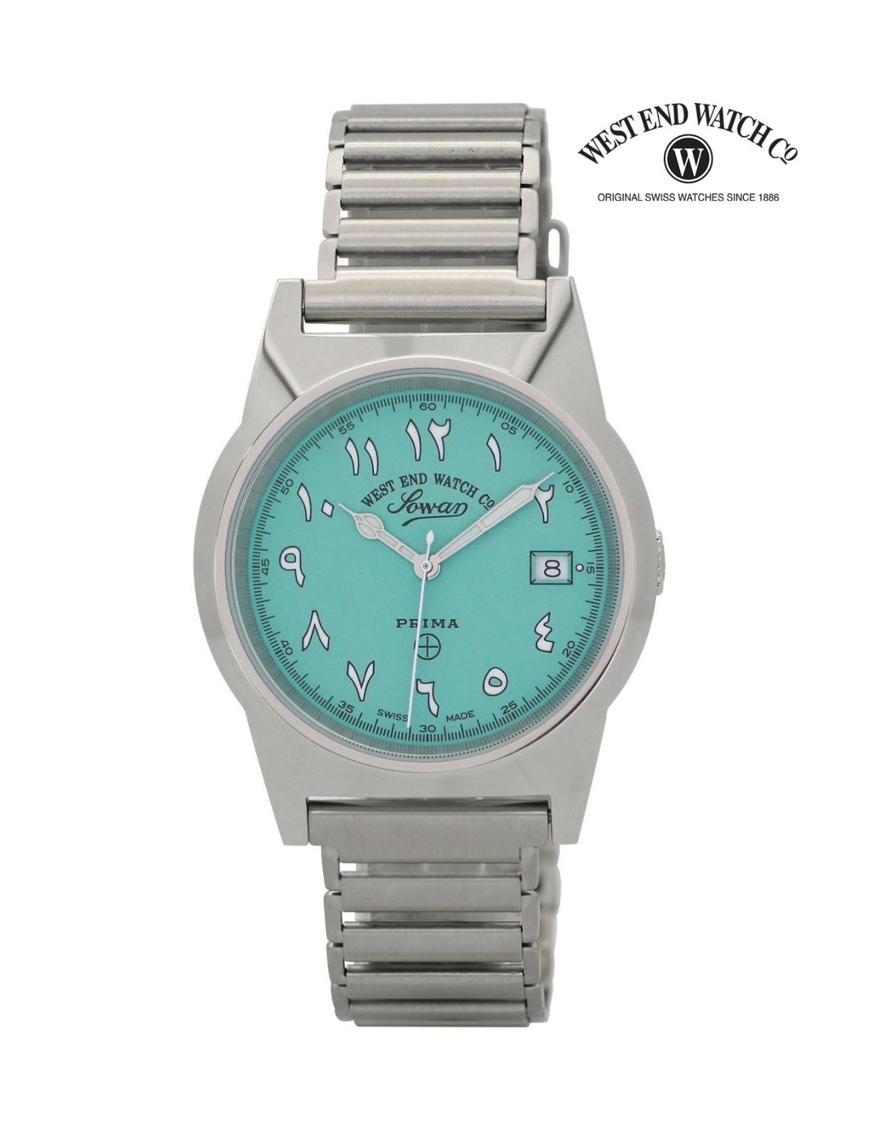 WEST END 6841.10.3377W Quartz Arabic Numbers Blue Dial Watch