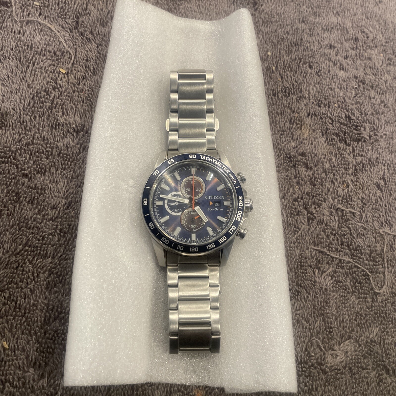 Cititzen Men’s Sport Casual Brycen Eco Drive Tachyometer Stainless Steel Watch