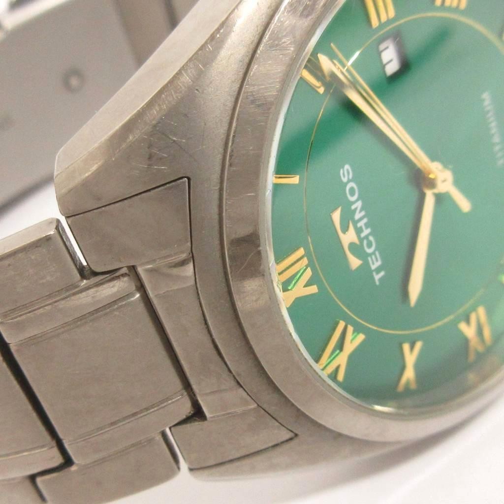 [A1R] TECHNOS Watch T9B76 Date Titanium Analog Quartz [g9s]