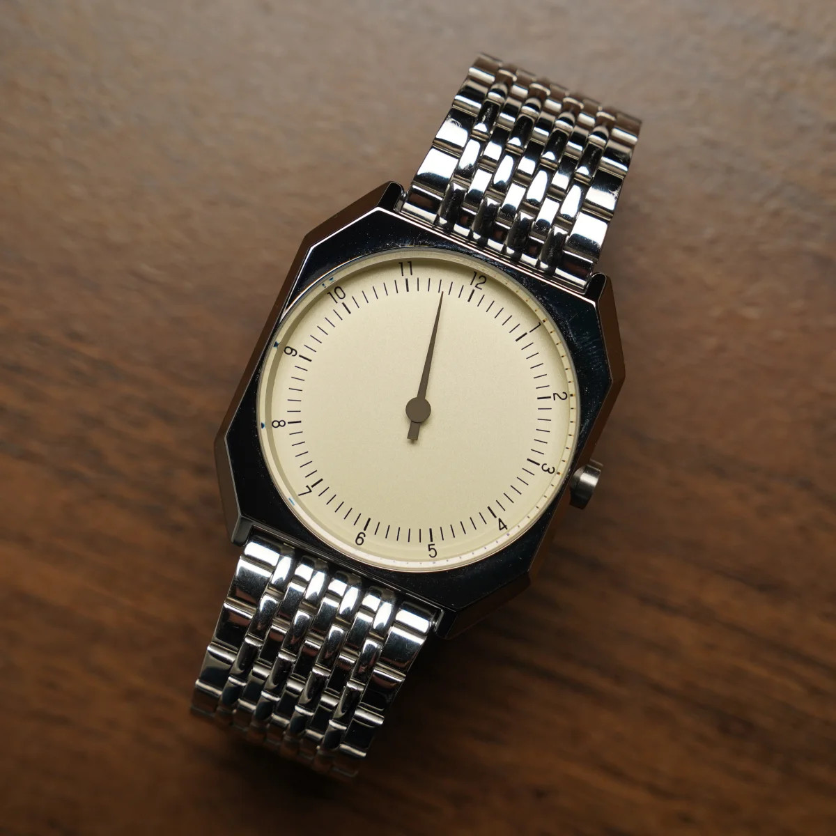 SKU Retro One Pointer Watch for Men – Vintage Style Square Quartz Watch