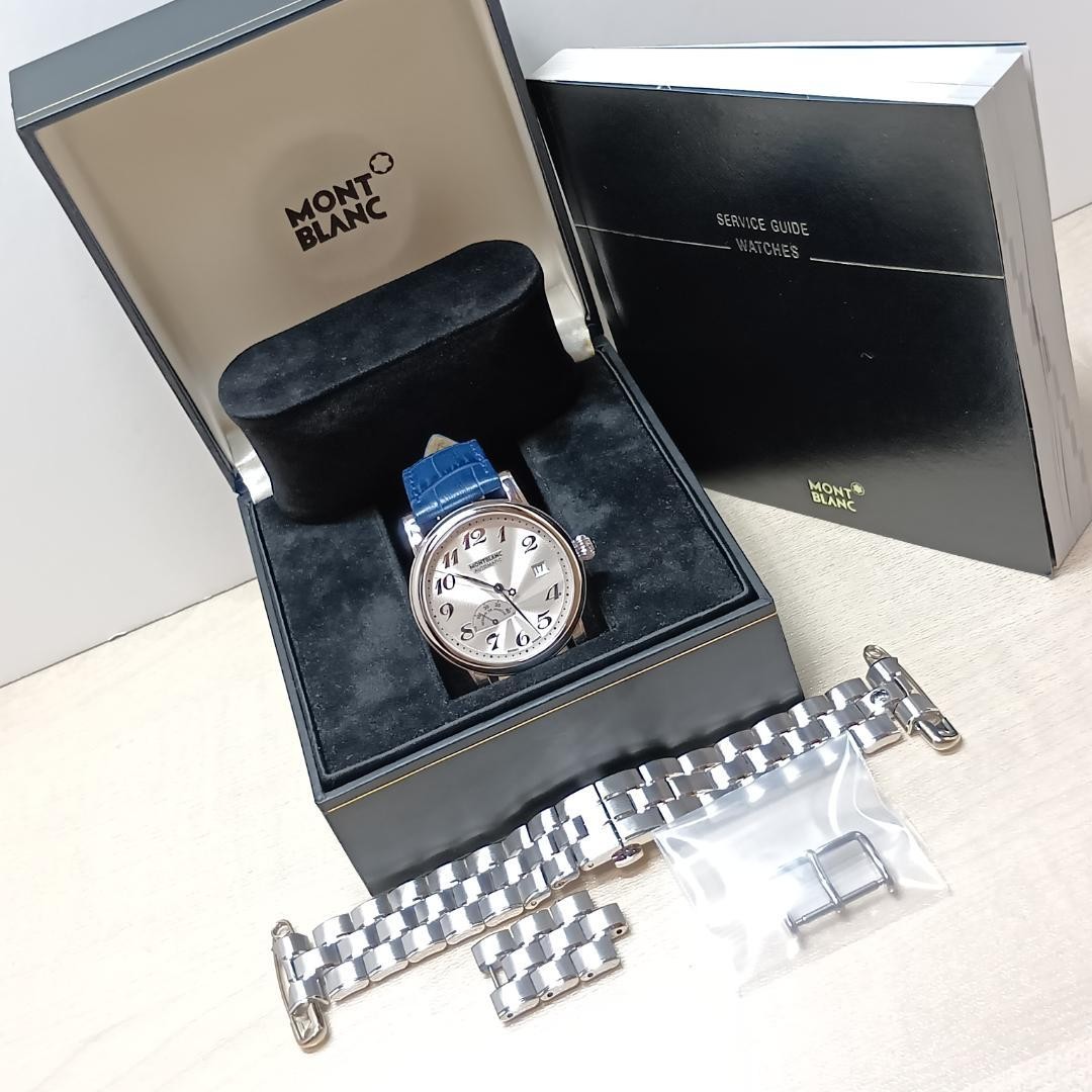 Montblanc Meisterstuck 7073 Automatic 40mm Guilloché White Dial w/ Bracelet