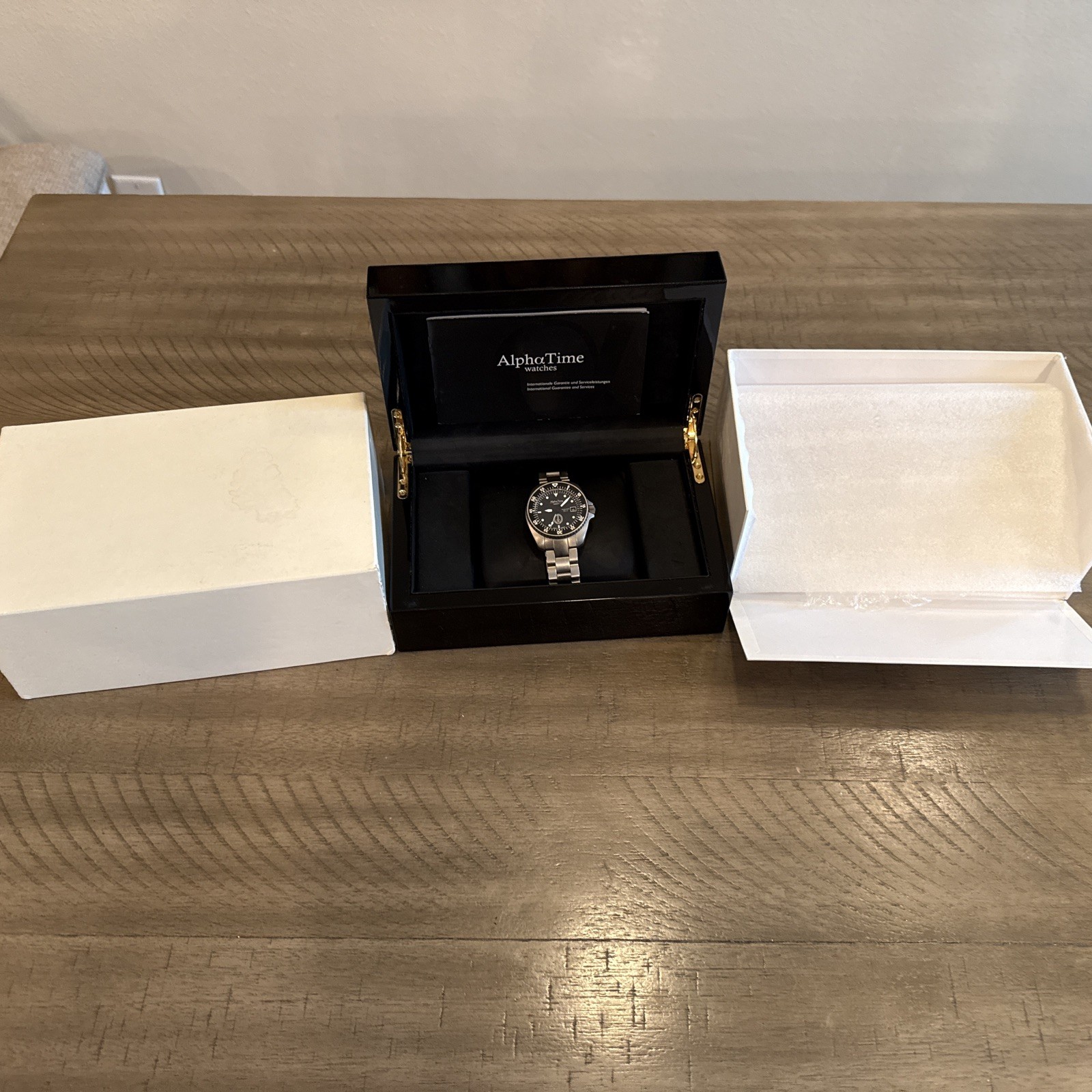 AlphaTime Mission Timer Titanium Dive Watch Fricker Case Made In Germany RARE