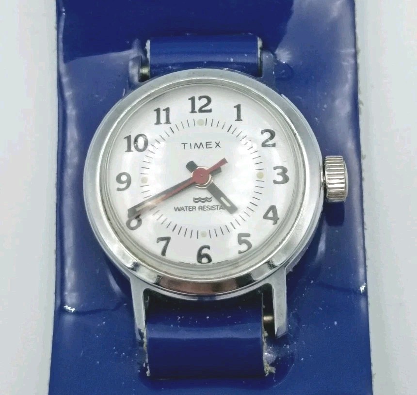Vintage Wind Up Timex Philippines Running Wrist Watch