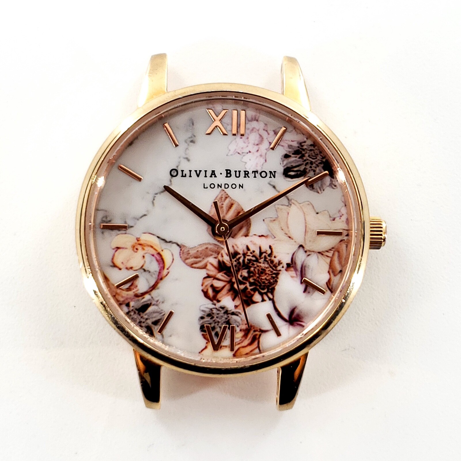 Olivia Burton Marble Floral Watch No Strap Doesn’t Work Please Read Description