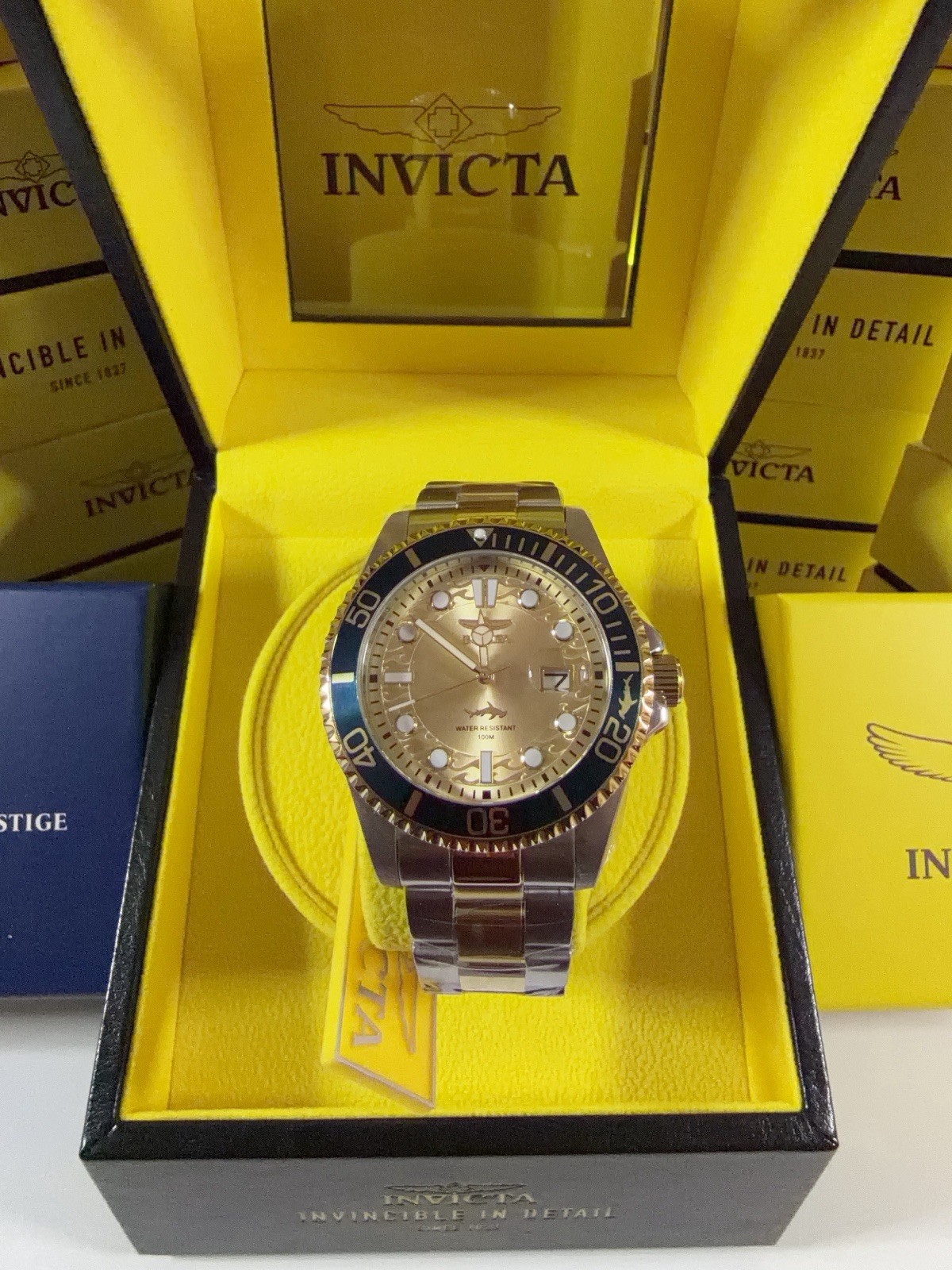 30022 Invicta Pro Diver Currentwave Men’s Watch – 43mm. Steel, Gold