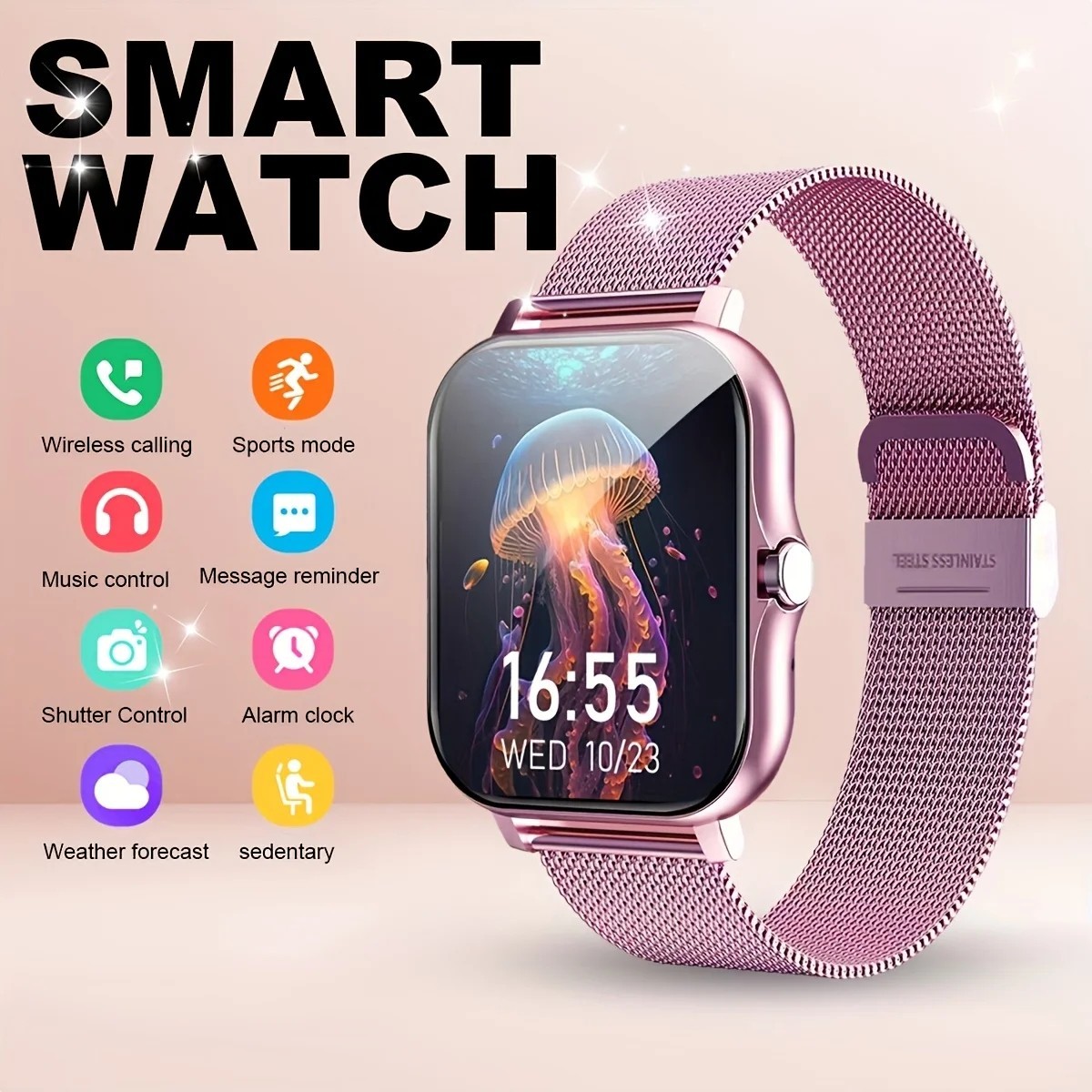 Smart Watch 1.83” Full Touch Display Bluetooth Call Fitness Tracker for Android
