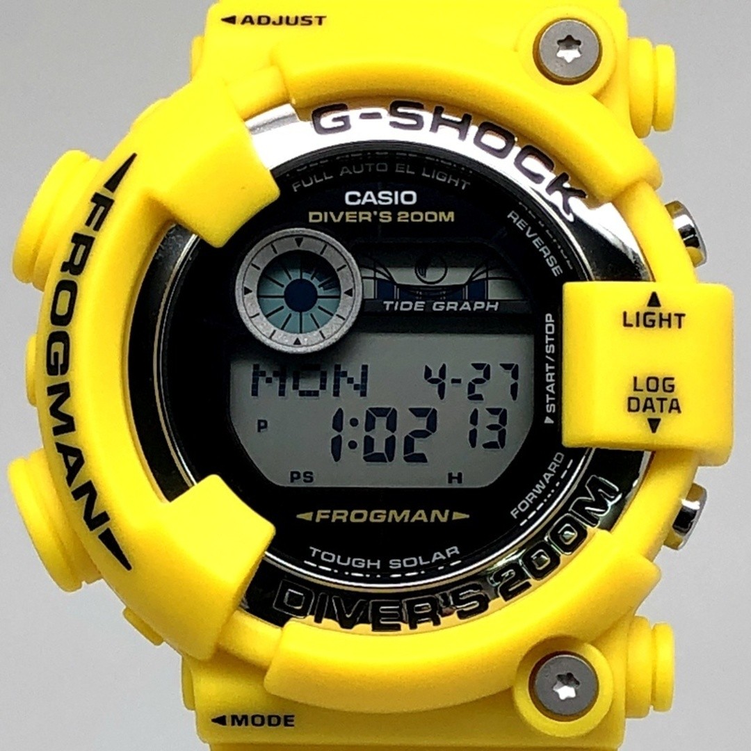 G SHOCK GF 8250 9 FROGMAN Tough Solar Stainless Steel Yellow Frog Yellow Diving