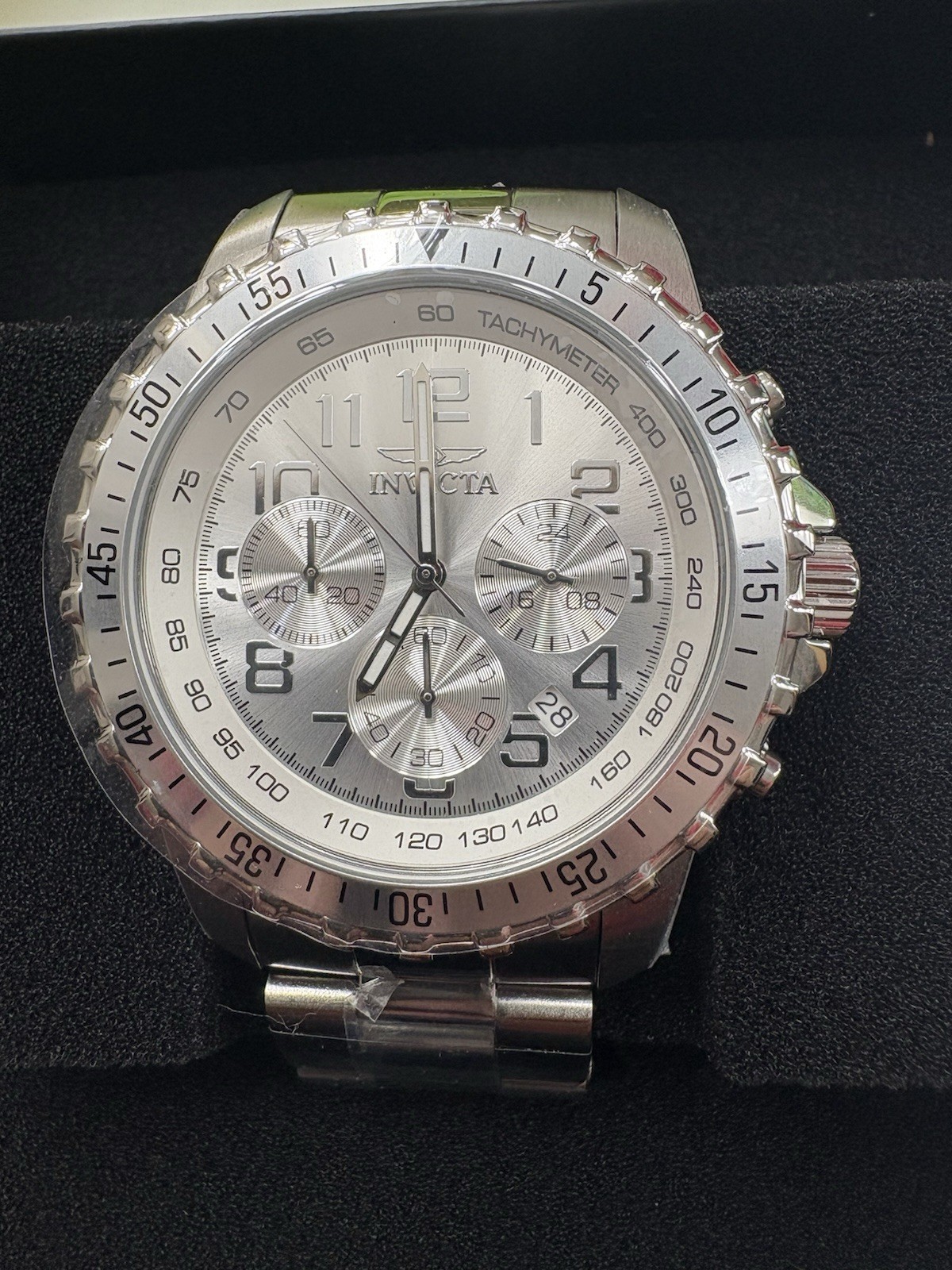 Invicta Specialty 6620 45mm Silver Stainless Steel Case and Strap Men’s…