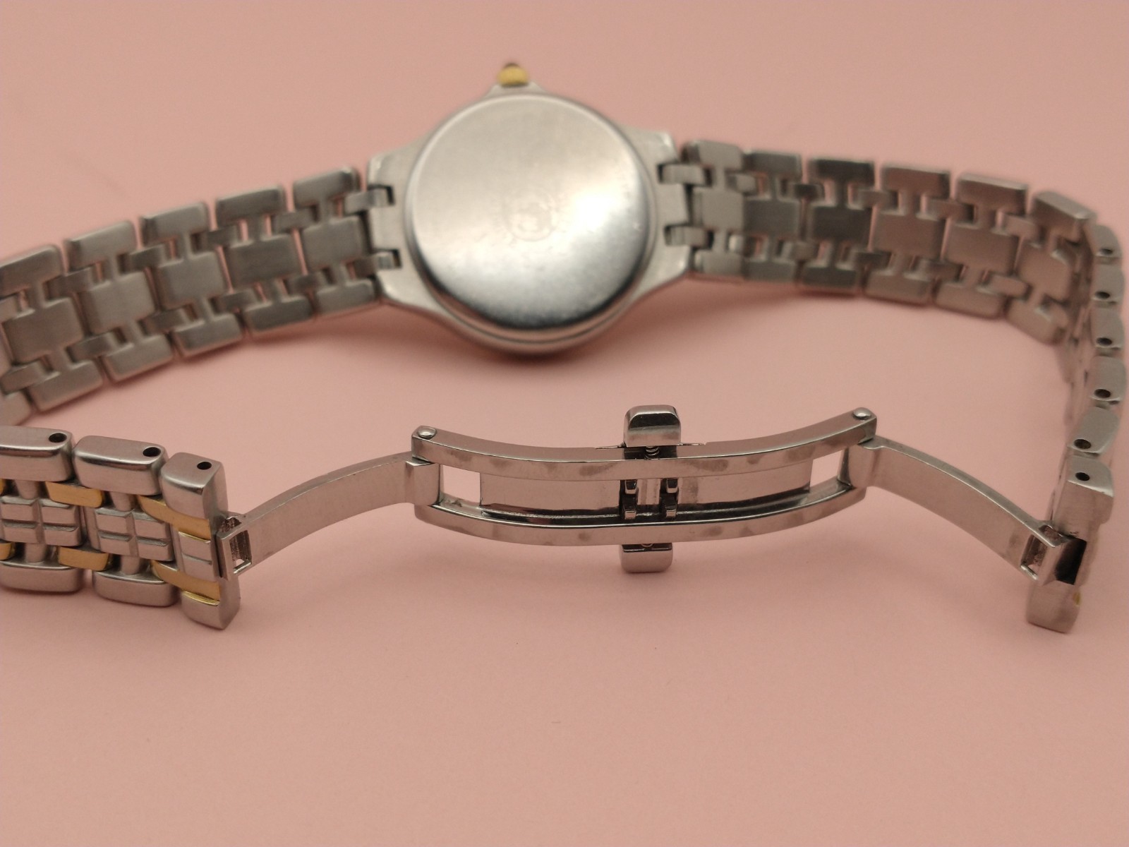 CITIZEN ECODRIVE Watch, Diamond Bezel, Motherof Pearl Dial, 2-tone, 7 1/4″, E011