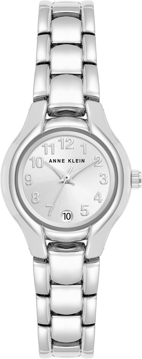 Stylish Women’s Date Function Watch – Adjustable Silver Bracelet & Easy Reader