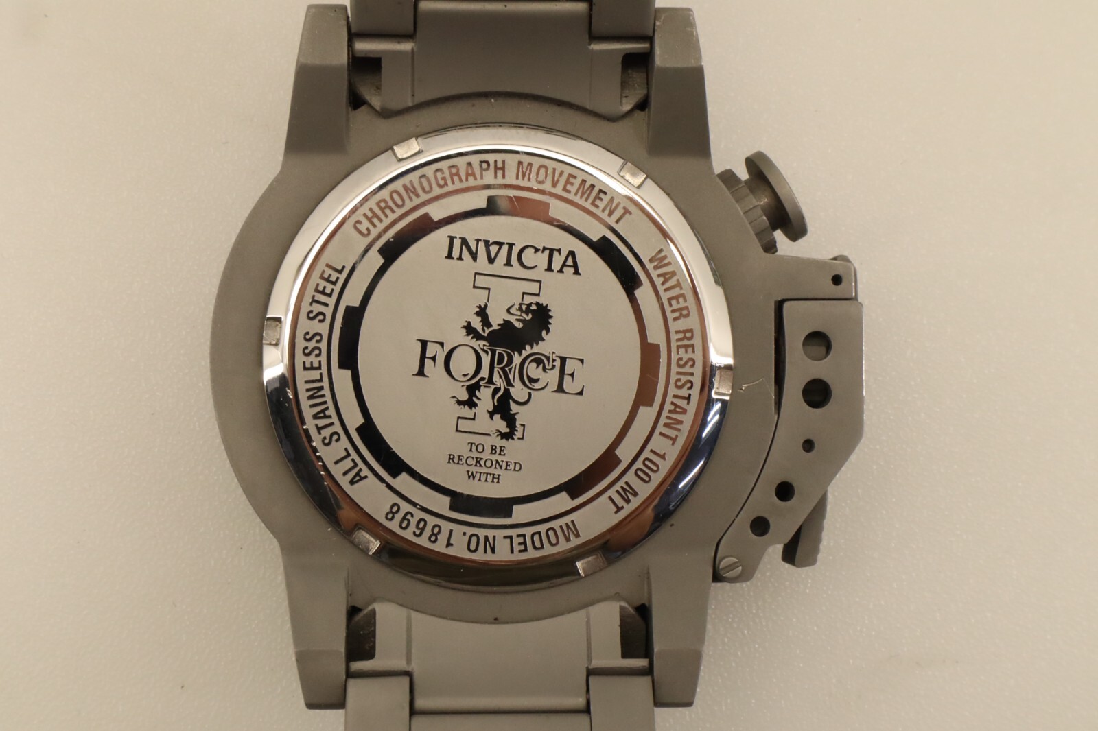 Invicta 18698 I-Force Bomber Chronograph Watch Gunmetal 50mm #162
