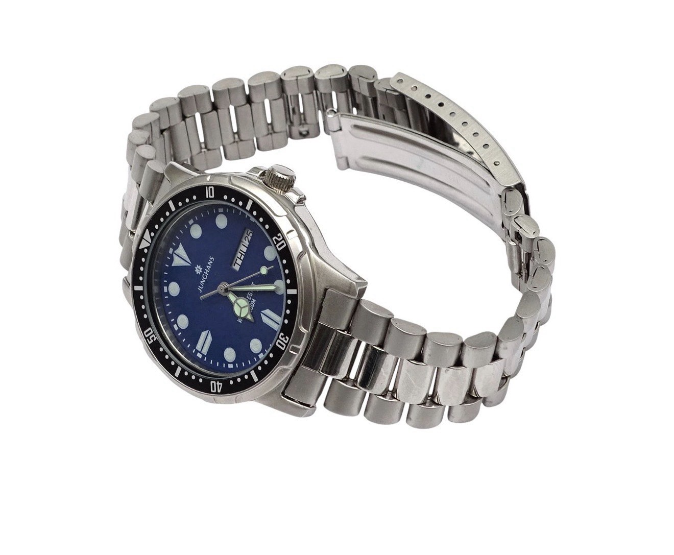 Junghans Dive Watch Blue Dial Stainless Steel Quartz movement
