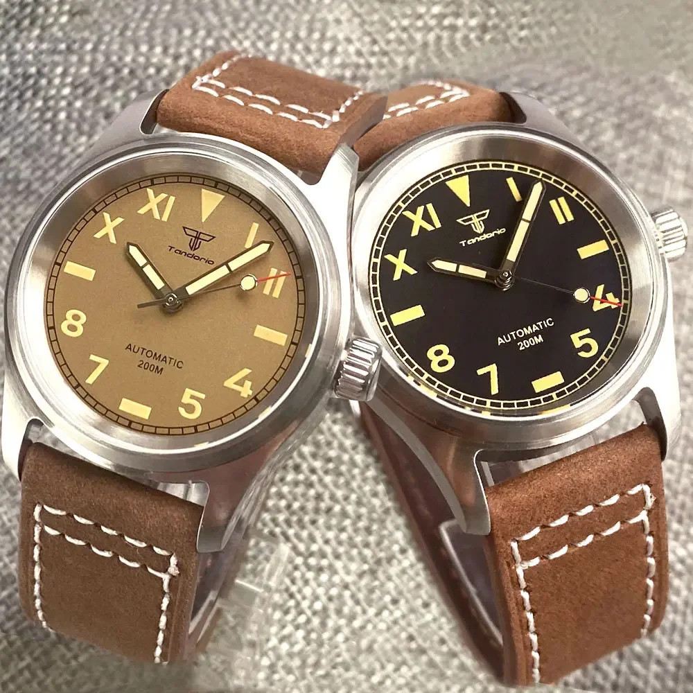 Tandorio 36mm Automatic Diver Men Watch California Dial For Japan NH35/Miyota
