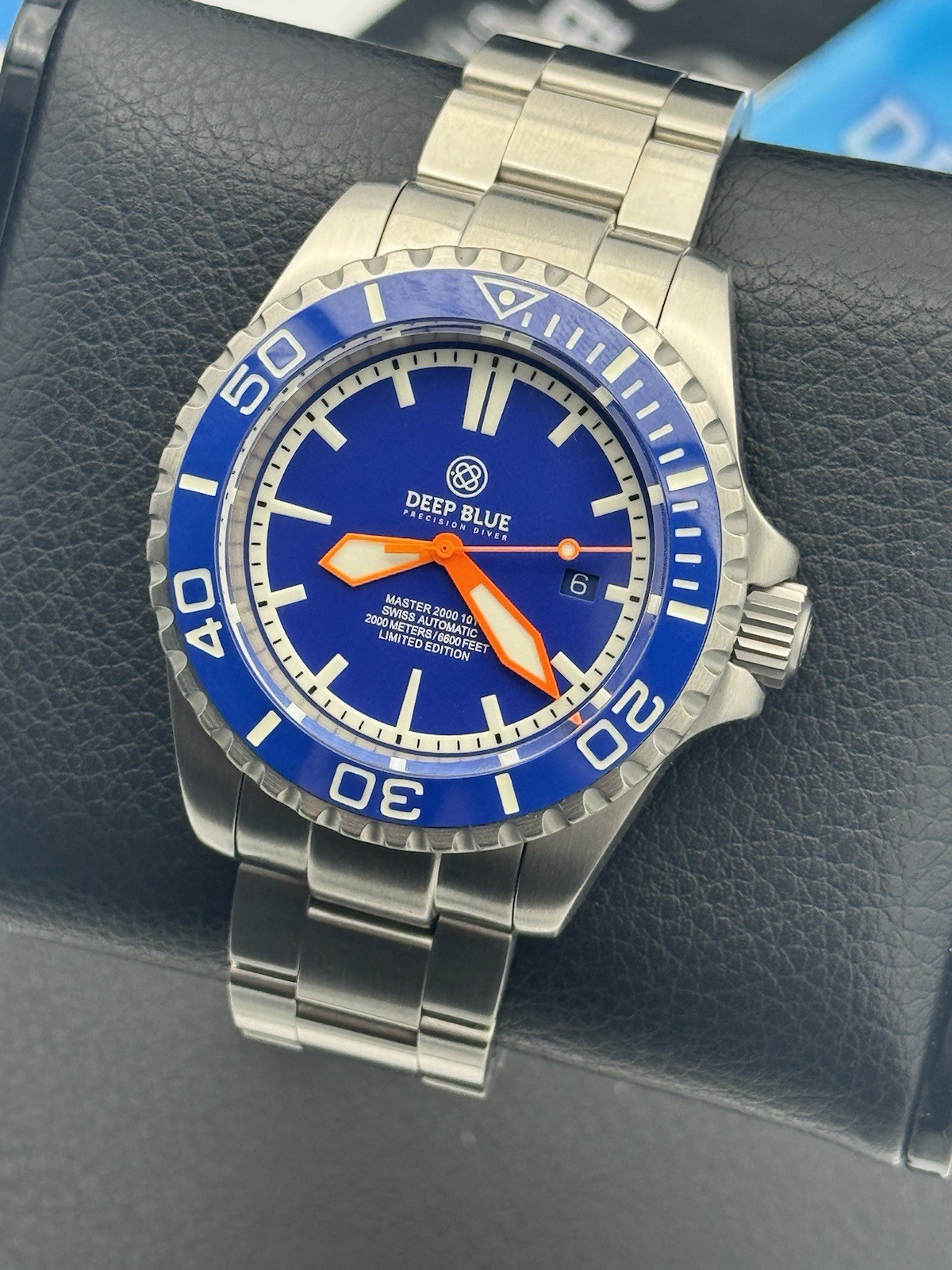 DEEP BLUE MASTER 2000 “10 YEAR ANNIVERSARY” 46MM BLUE DIAL! 2000M DIVER!