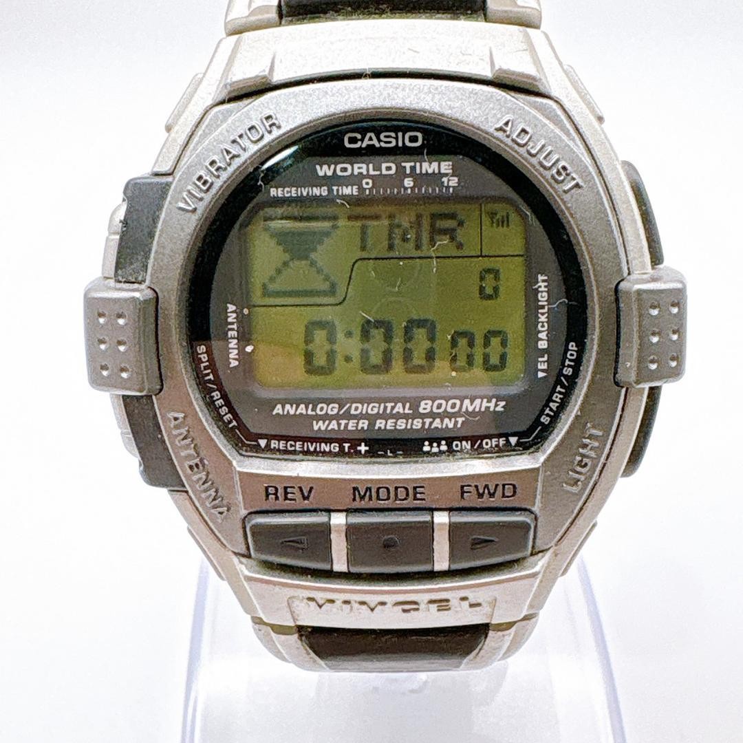 Casio Vivcel Vcl-100 Module 1555 Digital Silver-Toned Watch