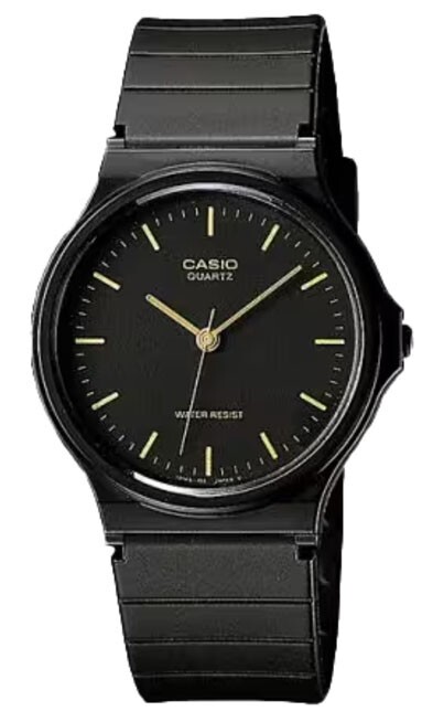 Casio MQ24-1E, Men’s Black Resin Watch, Analog, Water Resistant, 34MM Case, NEW