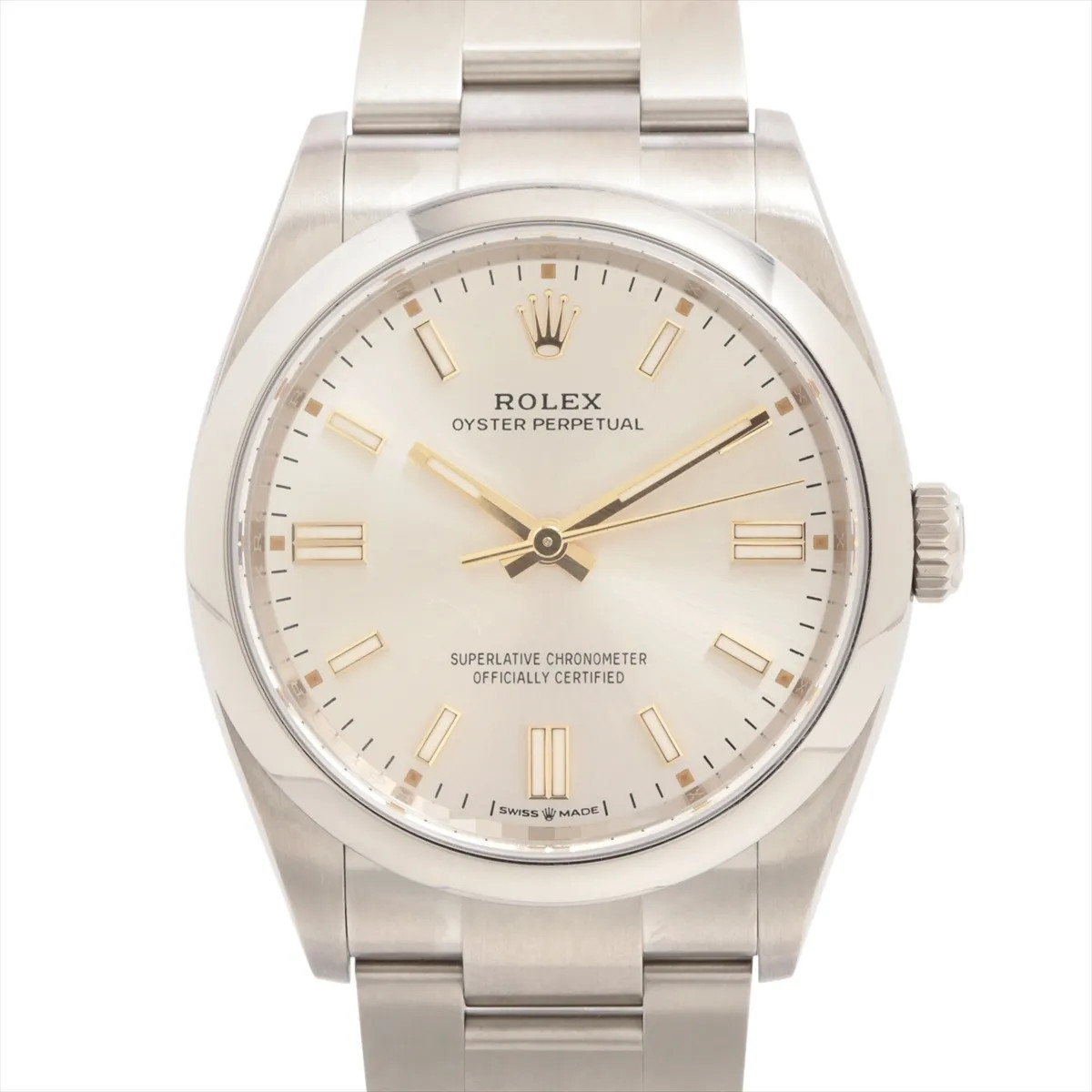 Rolex Oyster Perpetual 36 126000 SS SS AT Silver-Face