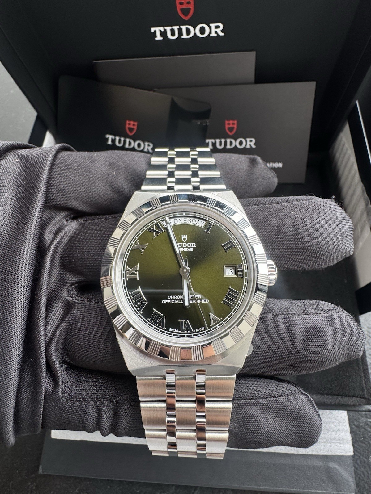 2026 Tudor Royal 40mm Green Dial Steel Automatic M2840D1A0-0003 Unworn Box Card