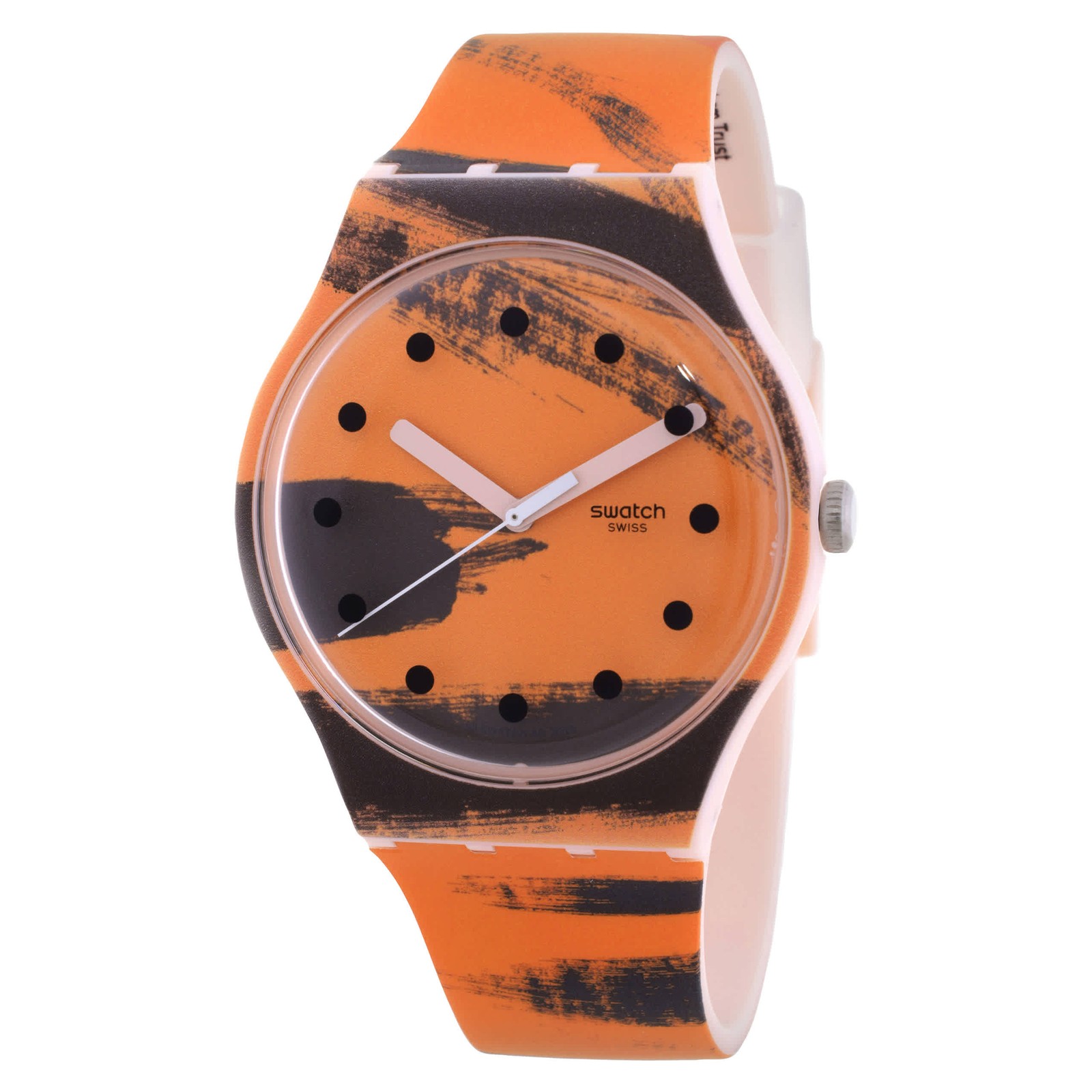 Swatch Barns-Graham’s Orange And Red On Pink Quartz Watch SUOZ362