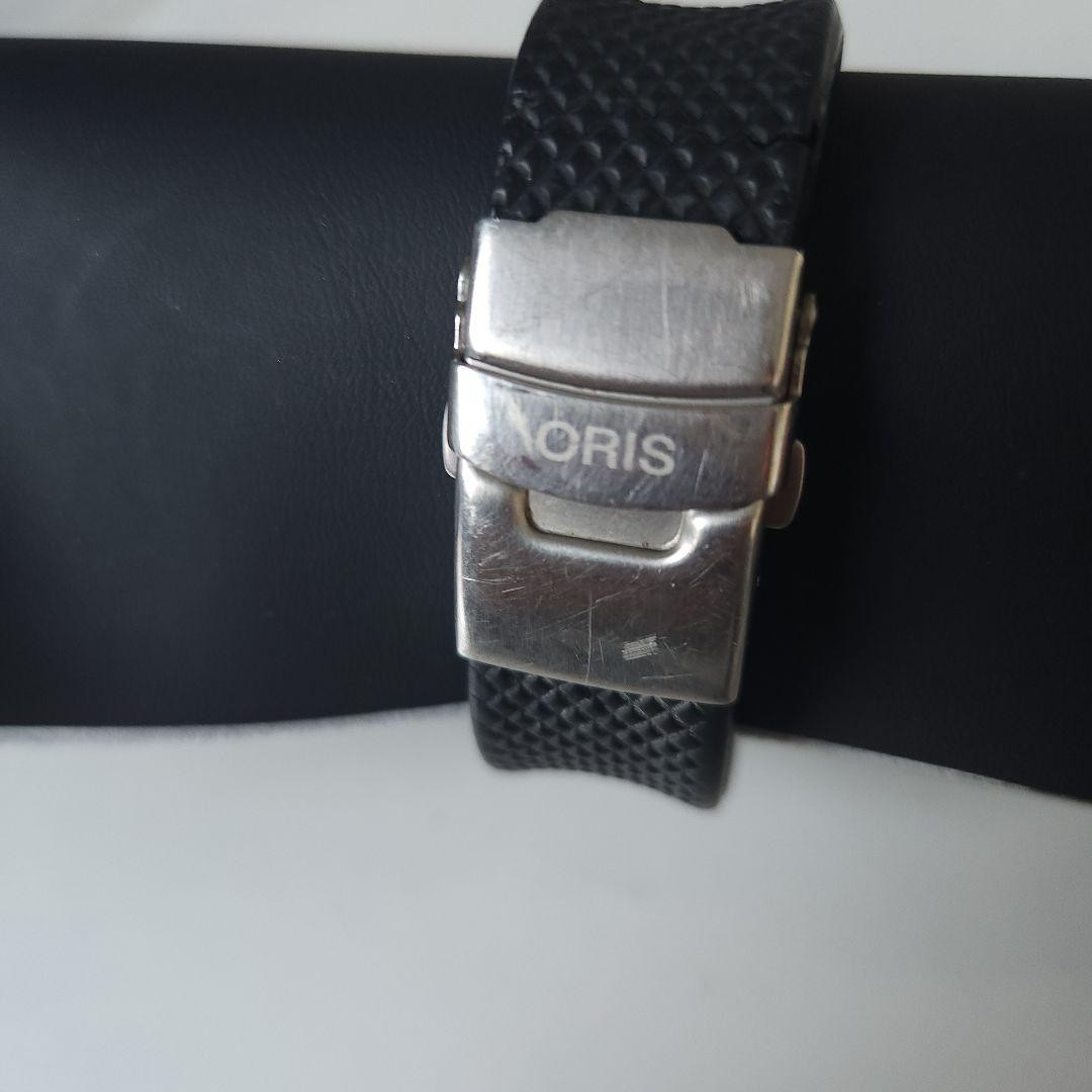 ORIS 7500 Automatic Watch 33mm Case 18cm 7.08in Wrist Rare Red Rotor Working