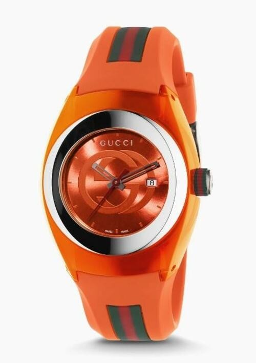 NEW Gucci Sync XXL YA137108 Unisex Watch Orange